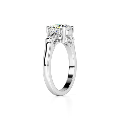 Leah Lab Grown Diamond Ring | White Gold | 3