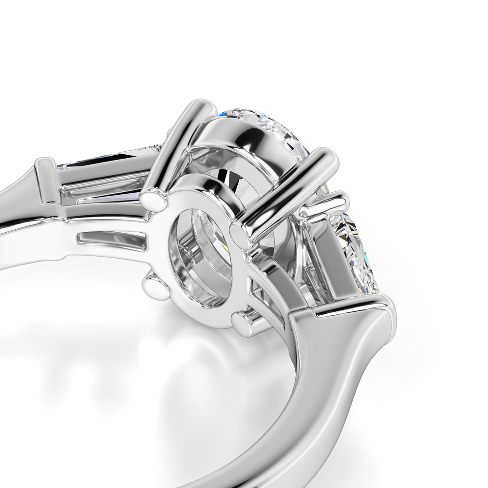 Leah Moissanite & Lab Grown Diamond Ring | White Gold | 2