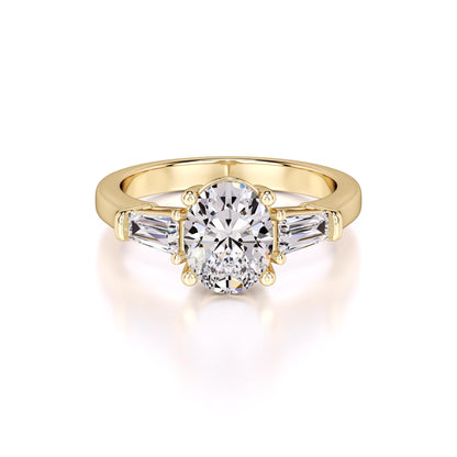 Leah Lab Grown Diamond Ring | Yellow Gold | 1