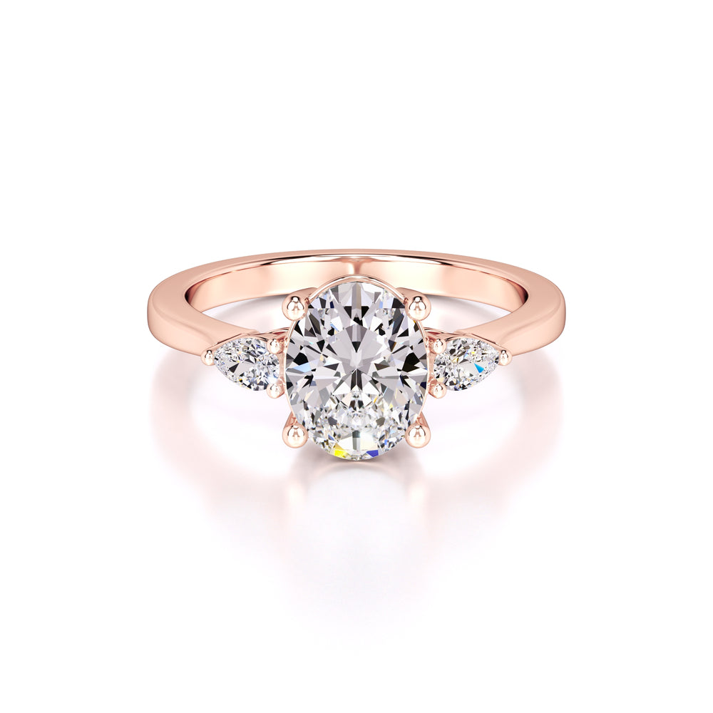 Zara Lab Grown Diamond Ring | Rose Gold | 1