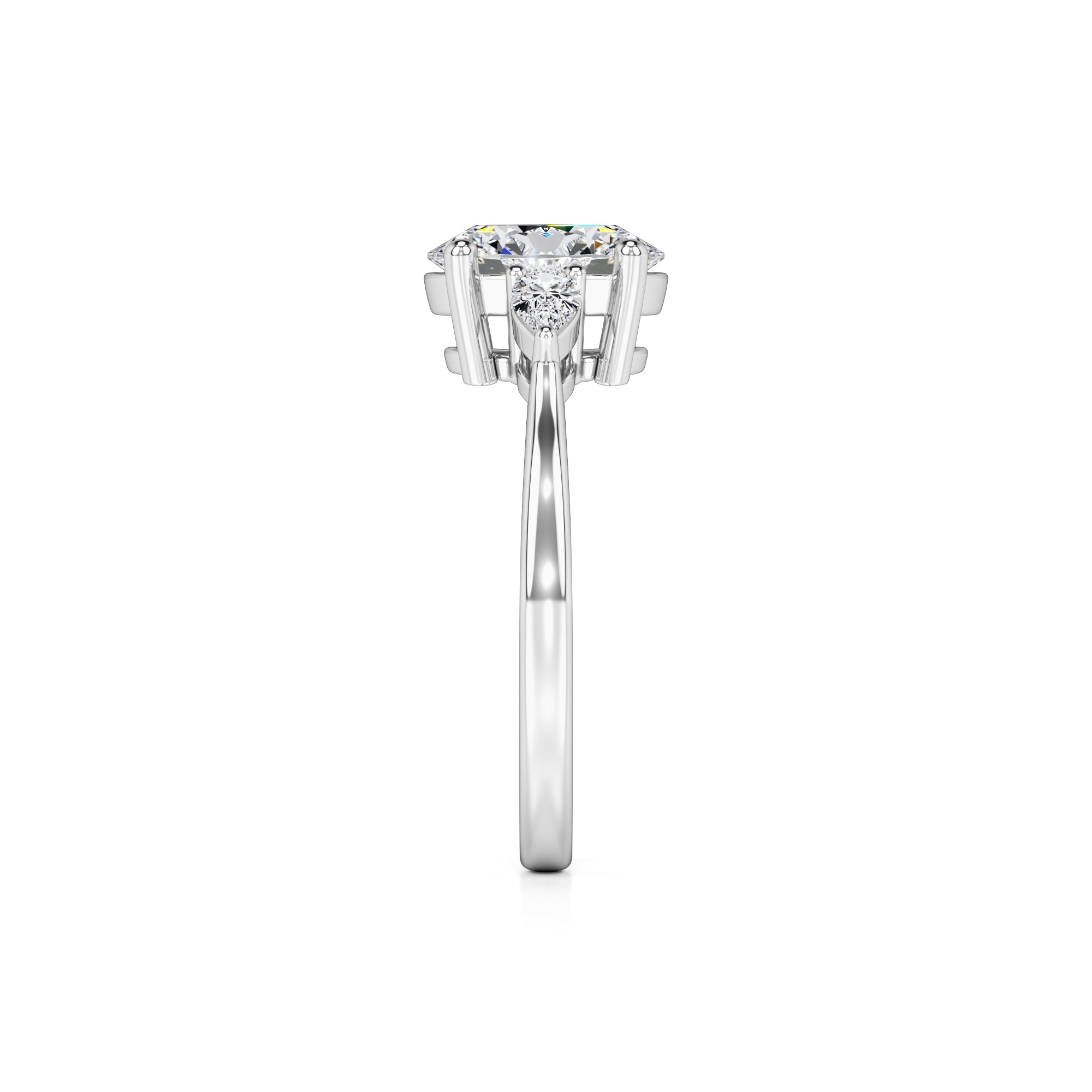 Zara Lab Grown Diamond Ring | White Gold | 4