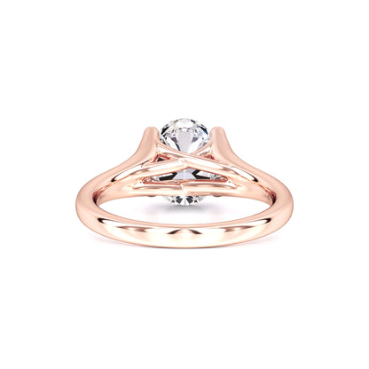 Brianna Moissanite & Lab Grown Diamond Ring | Rose Gold | 3