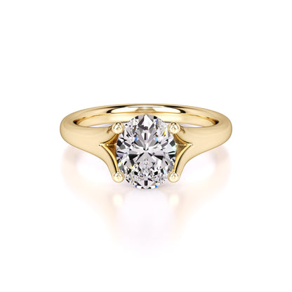 Brianna Lab Grown Diamond Ring | Yellow Gold | 1