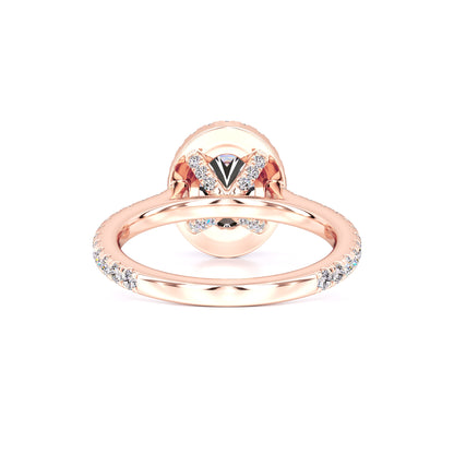 Clara Moissanite & Lab Grown Diamond Ring | Rose Gold | 3