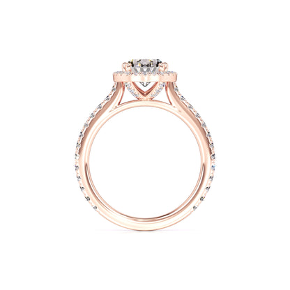 Clara Moissanite & Lab Grown Diamond Ring | Rose Gold | 4