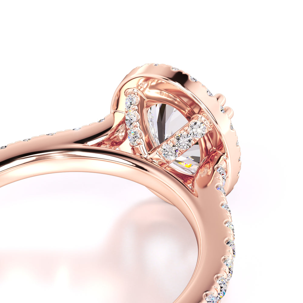Clara Moissanite & Lab Grown Diamond Ring | Rose Gold | 2