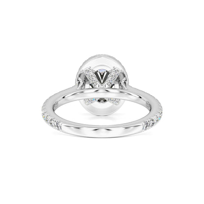 Clara Moissanite & Lab Grown Diamond Ring | White Gold | 3