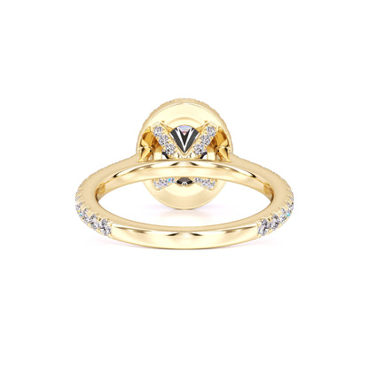 Clara Moissanite & Lab Grown Diamond Ring | Yellow Gold | 3