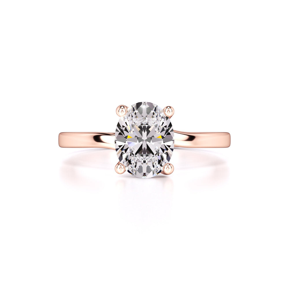 Diana Moissanite Ring | Rose Gold | 1