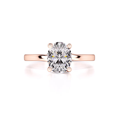 Diana Moissanite Ring | Rose Gold | 1