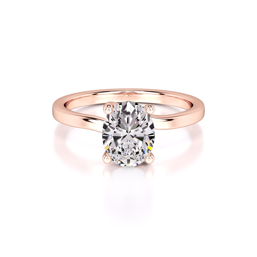 Diana Lab Grown Diamond Ring | Rose Gold | 1