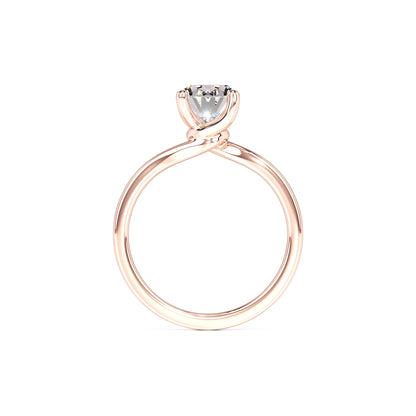 Diana Moissanite Ring | Rose Gold | 4