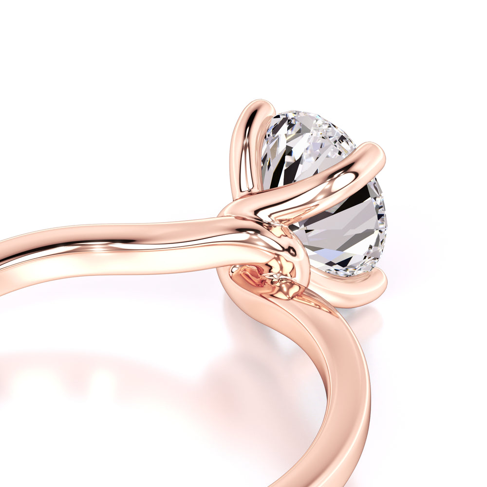 Diana Moissanite Ring | Rose Gold | 2
