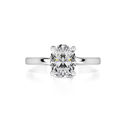 Diana Moissanite Ring | White Gold | 1