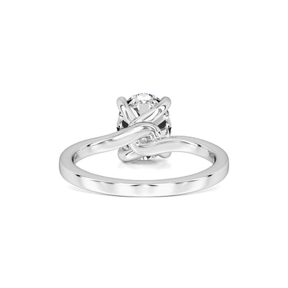 Diana Moissanite Ring | White Gold | 3