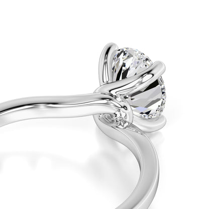 Diana Moissanite Ring | White Gold | 2