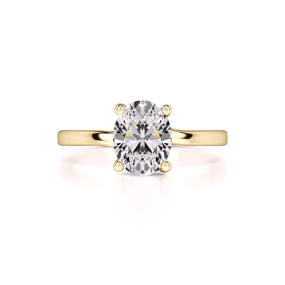 Diana Moissanite Ring | Yellow Gold | 1