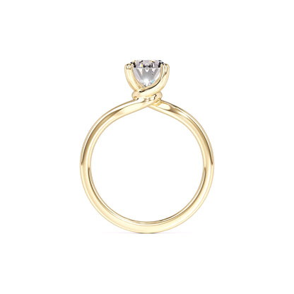 Diana Moissanite Ring | Yellow Gold | 4