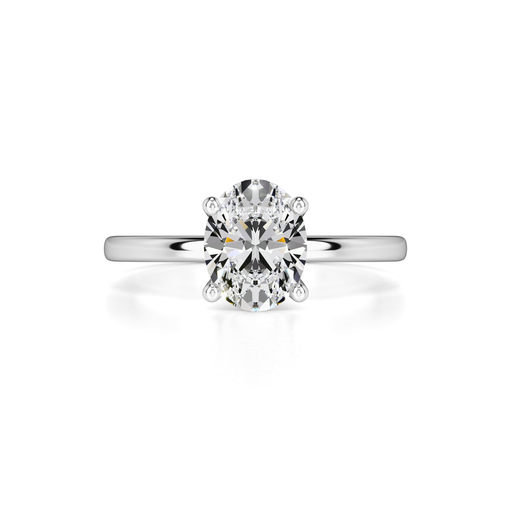 Emilia Moissanite Ring | White Gold | 1