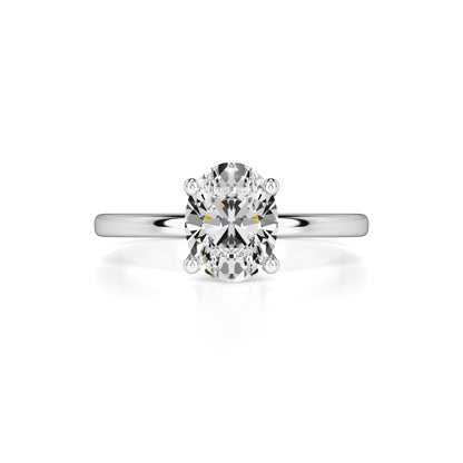 Emilia Moissanite Ring | White Gold | 1