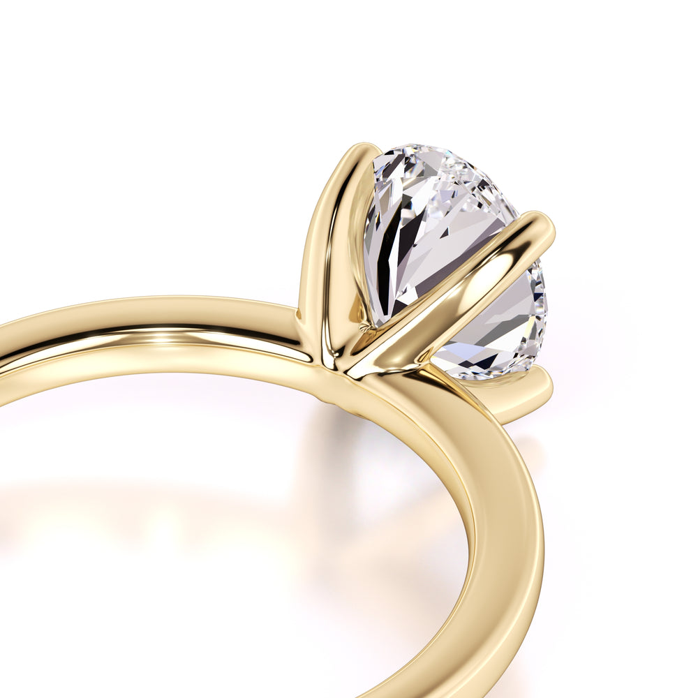 Emilia Moissanite Ring | Yellow Gold | 2