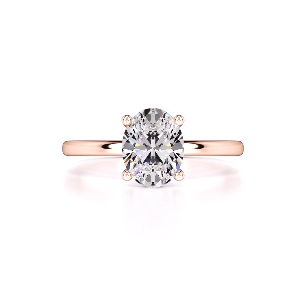 Maria Moissanite Ring | Rose Gold | 1