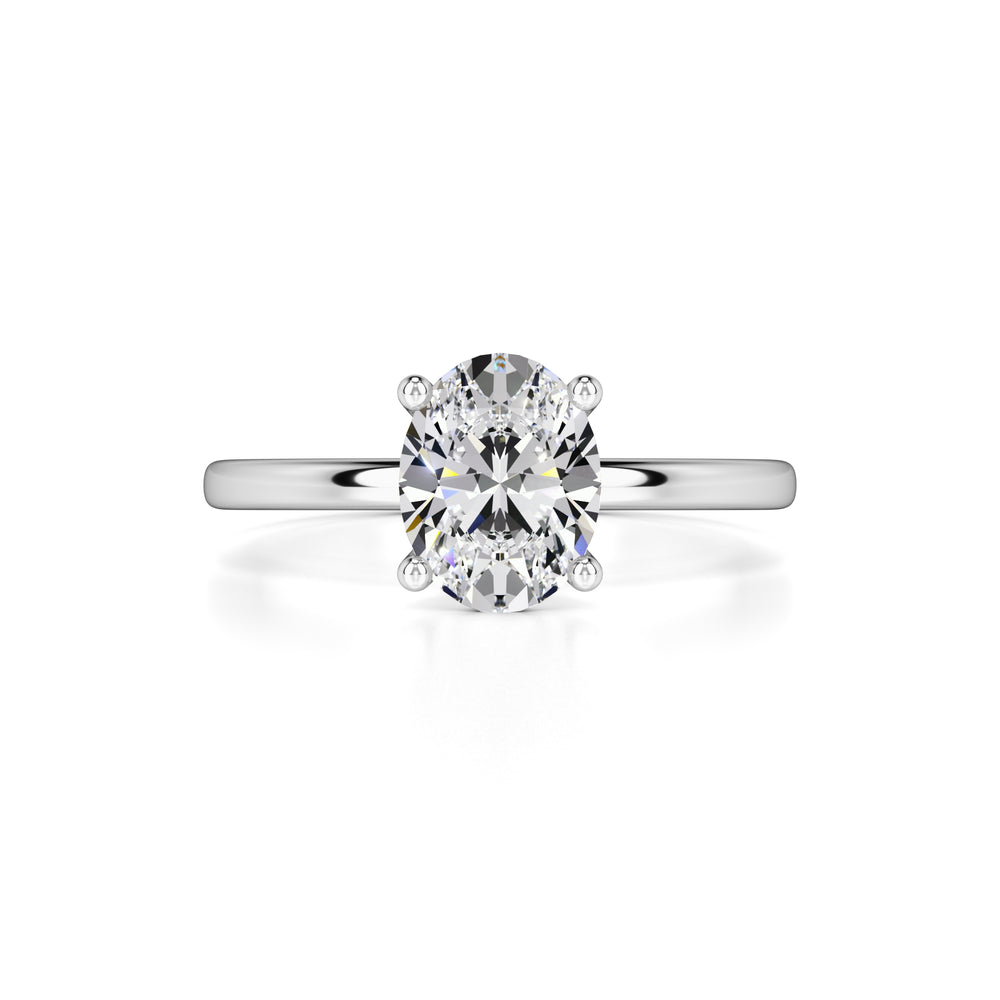 Maria Moissanite Ring | White Gold | 1