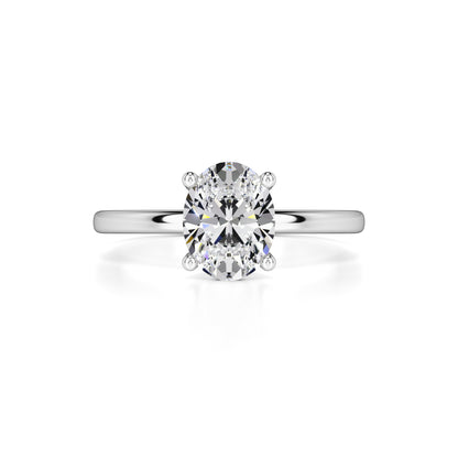 Maria Moissanite Ring | White Gold | 1