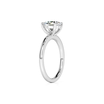 Maria Lab Grown Diamond Ring | White Gold | 3