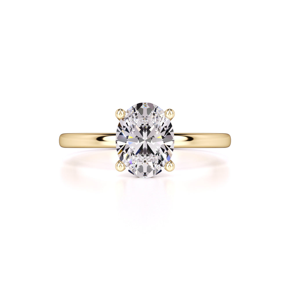 Maria Moissanite Ring | Yellow Gold | 1