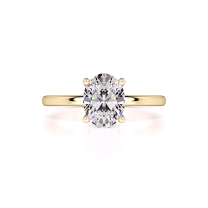 Maria Moissanite Ring | Yellow Gold | 1