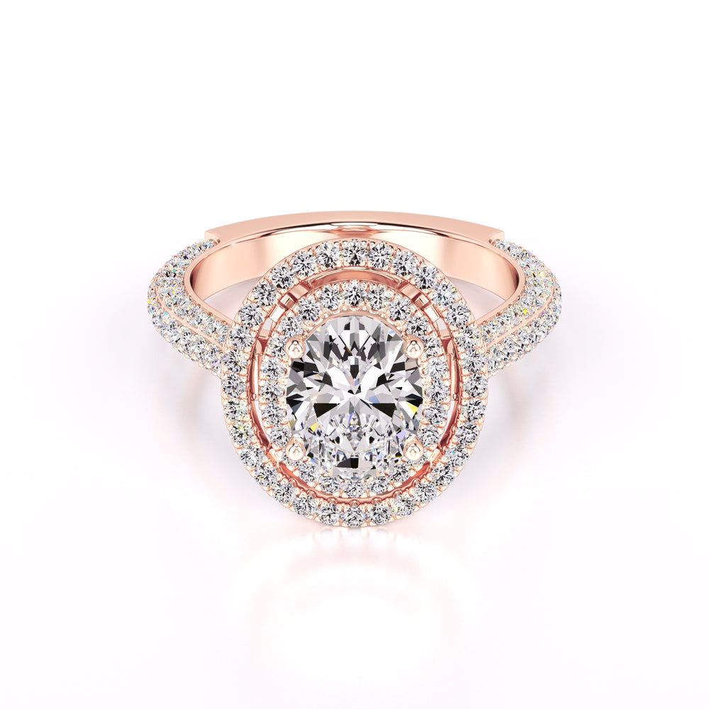 Jordan Lab Grown Diamond Ring | Rose Gold | 1