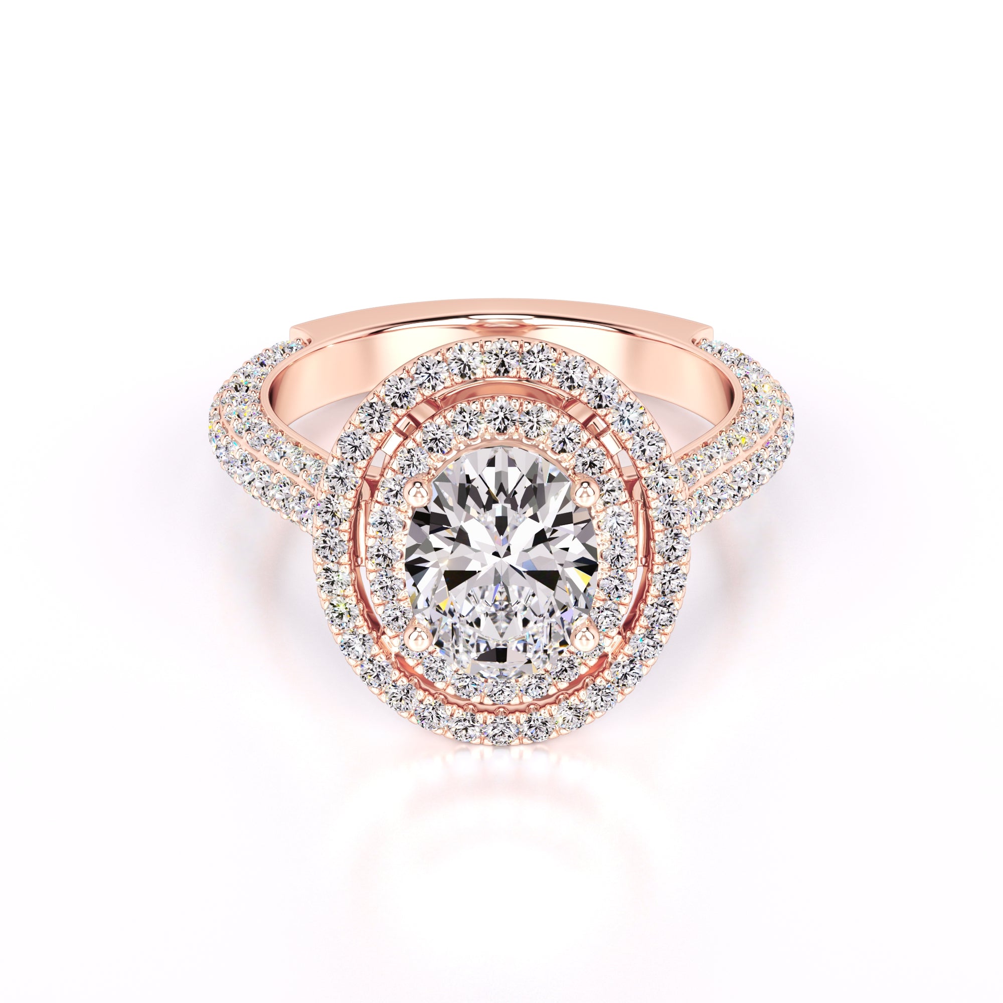 Jordan Lab Grown Diamond Ring | Rose Gold | 1