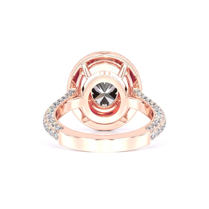 Jordan Moissanite & Lab Grown Diamond Ring | Rose Gold | 3