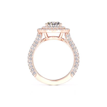 Jordan Moissanite & Lab Grown Diamond Ring | Rose Gold | 4