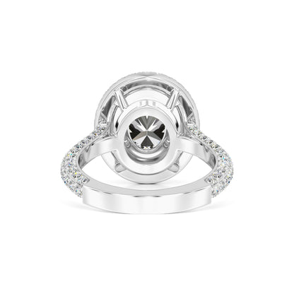 Jordan Moissanite & Lab Grown Diamond Ring | White Gold | 3
