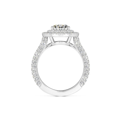 Jordan Moissanite & Lab Grown Diamond Ring | White Gold | 4
