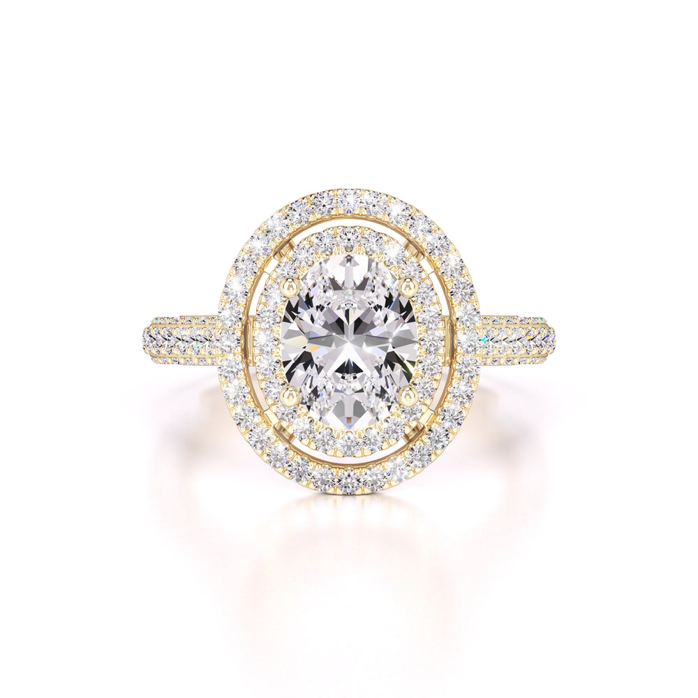 Jordan Moissanite & Lab Grown Diamond Ring | Yellow Gold | 1