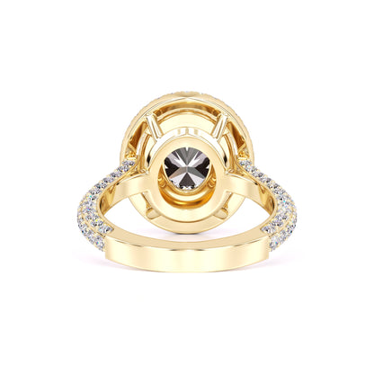 Jordan Moissanite & Lab Grown Diamond Ring | Yellow Gold | 3