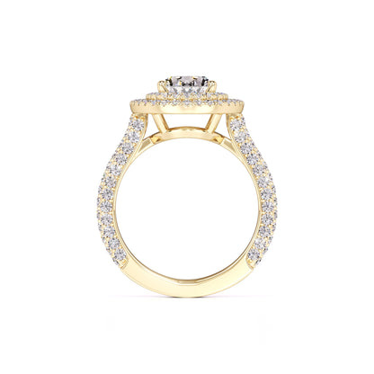 Jordan Moissanite & Lab Grown Diamond Ring | Yellow Gold | 4