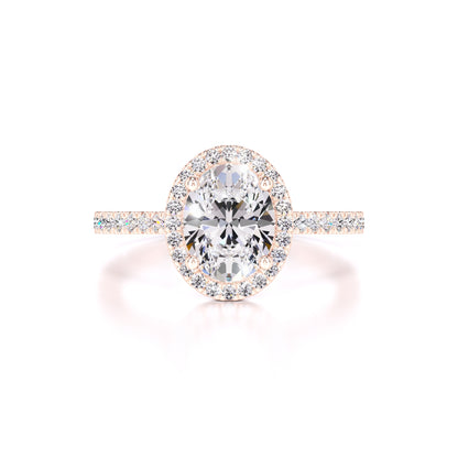 Marisol Moissanite & Lab Grown Diamond Ring | Rose Gold | 1