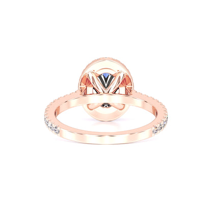 Marisol Moissanite & Lab Grown Diamond Ring | Rose Gold | 3