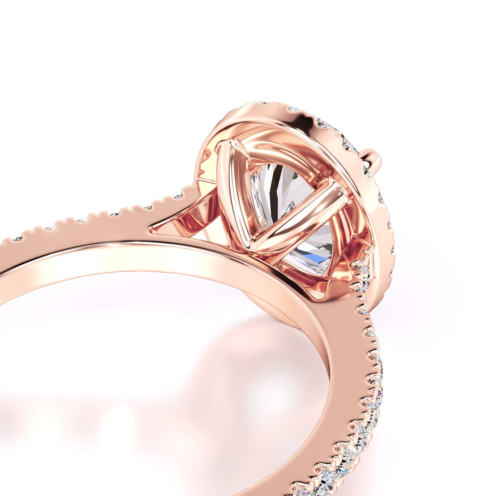 Marisol Moissanite & Lab Grown Diamond Ring | Rose Gold | 2