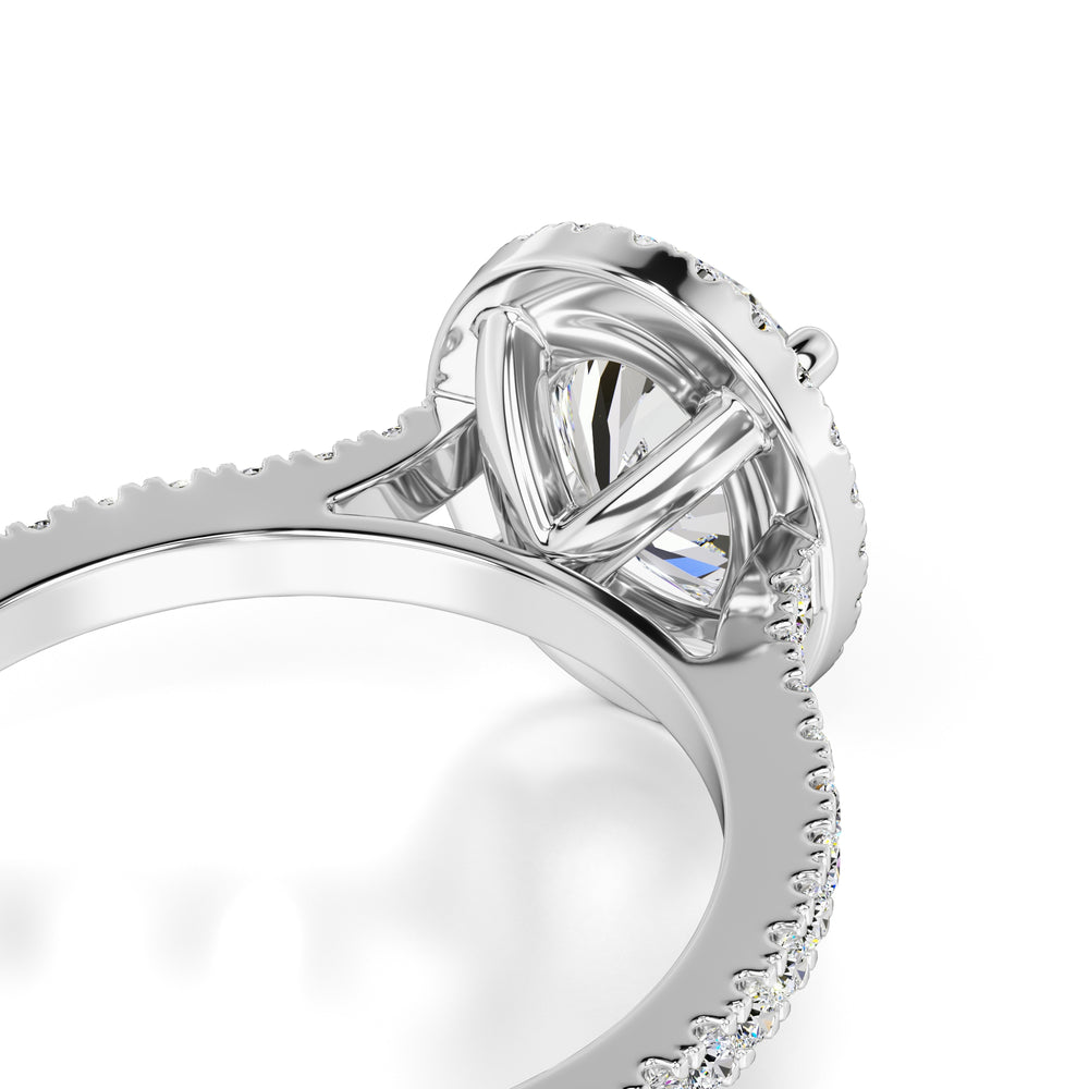 Marisol Moissanite & Lab Grown Diamond Ring | White Gold | 2