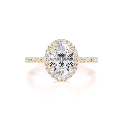 Marisol Moissanite & Lab Grown Diamond Ring | Yellow Gold | 1