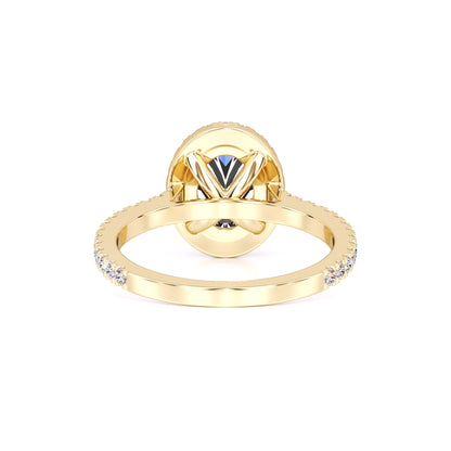 Marisol Moissanite & Lab Grown Diamond Ring | Yellow Gold | 3