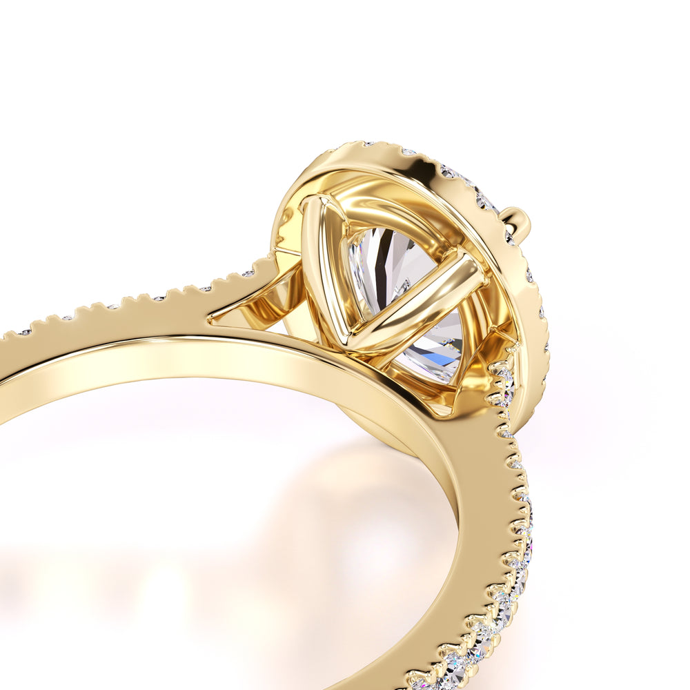 Marisol Moissanite & Lab Grown Diamond Ring | Yellow Gold | 2