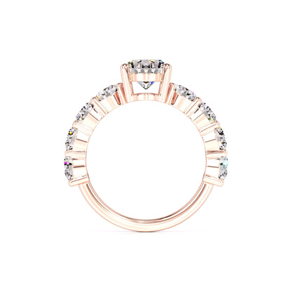 Teresa Moissanite & Lab Grown Diamond Ring | Rose Gold | 4