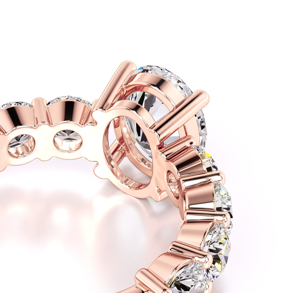 Teresa Moissanite & Lab Grown Diamond Ring | Rose Gold | 2