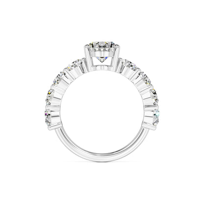 Teresa Moissanite & Lab Grown Diamond Ring | White Gold | 4